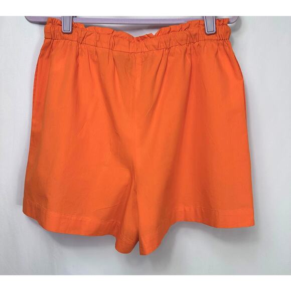 Piombo Drawstring Cotton Shorts with Pockets Orange size L - Picture 8 of 13